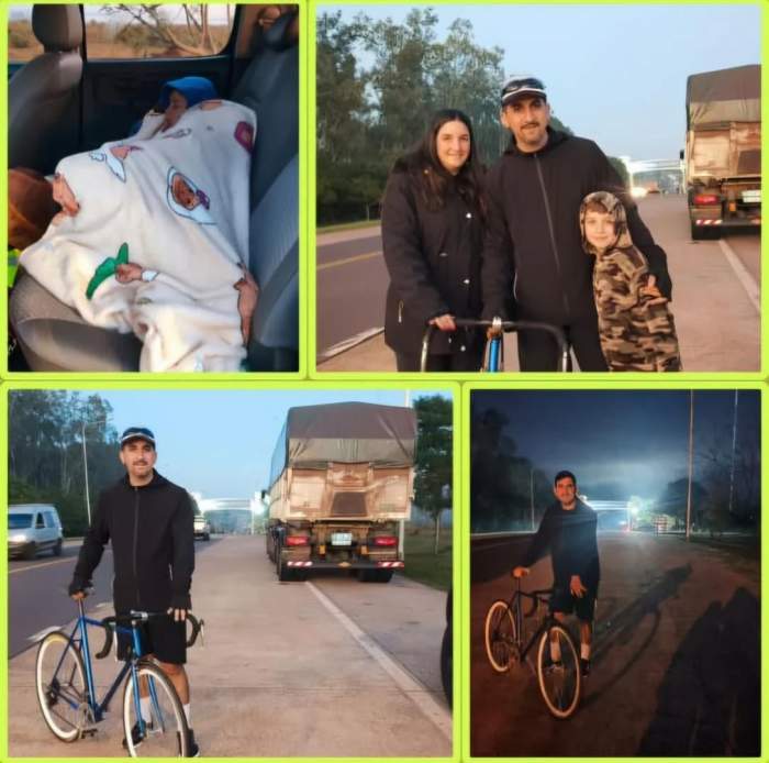 POLICÍAS MISIONEROS ACUSADOS DE SEDICIÓN PEREGRINARON EN BICICLETA HASTA ITATÍ